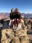 sisters-grand-canyon-south-rim-sitting-on-rock